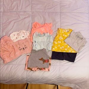 10 pieces Carter’s baby girl clothes